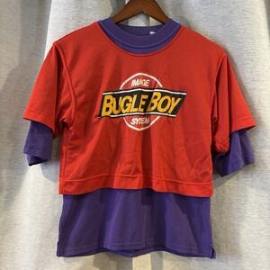 Vintage Bugle Boy Youth Size 16-18 Shirt Image System